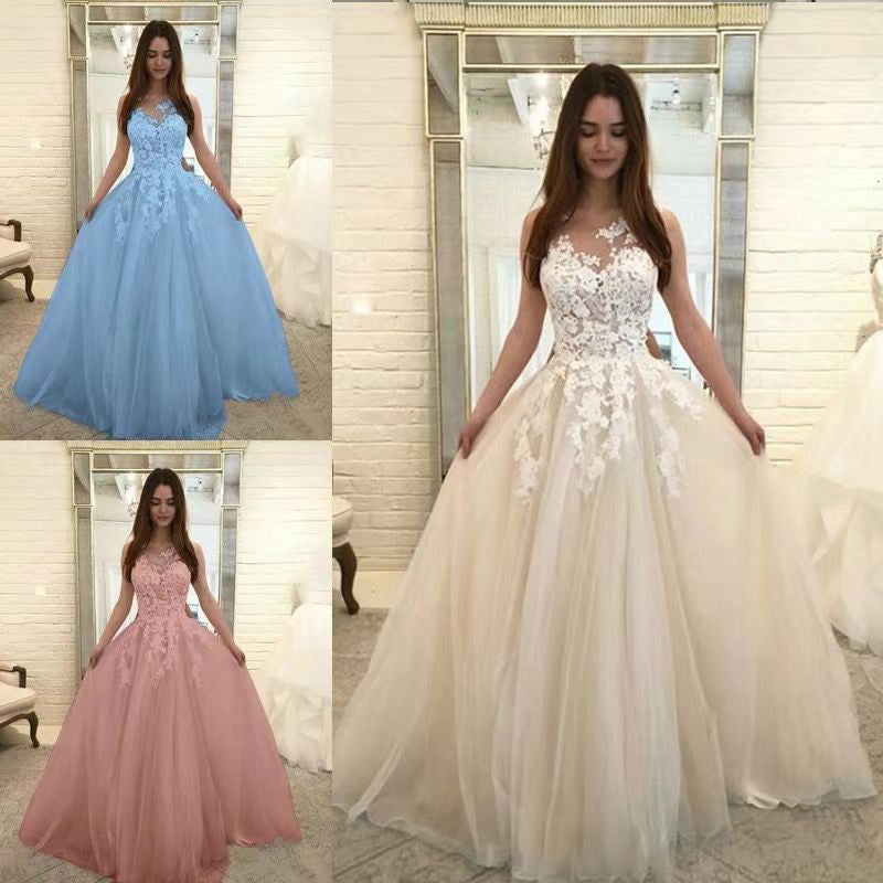 summer new arrivals: european & american style sexy lace dress - bridal-inspired, elegant sleeveless tulle maxi dress