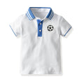 European and american new arrivals: boys' summer polo shirt & short set - trendy cotton outfit for kids