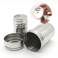 Sanyi bbq seasoning jar pepper cumin seasoning sprinkler jar kitchen stainless steel rotate multifunctional seasoning bottle