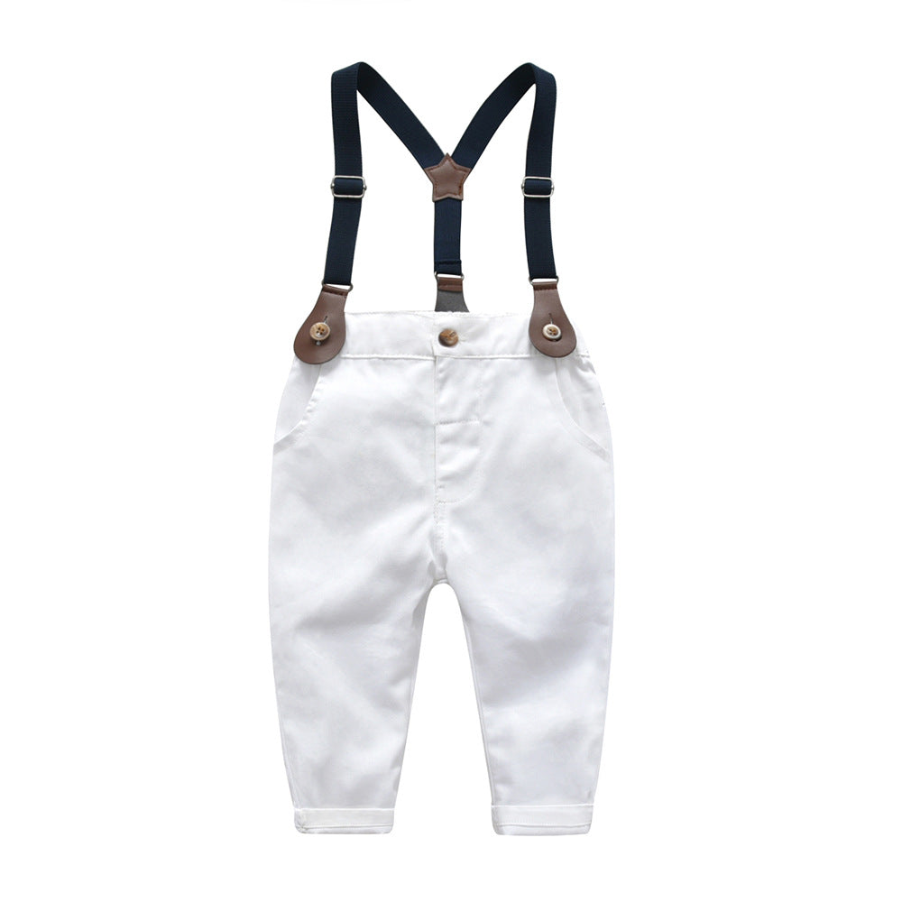 Boyssuitautumchildrenstripesgentlemantwo-piece setkidstrendybabysuittrendycasualeasiest for match