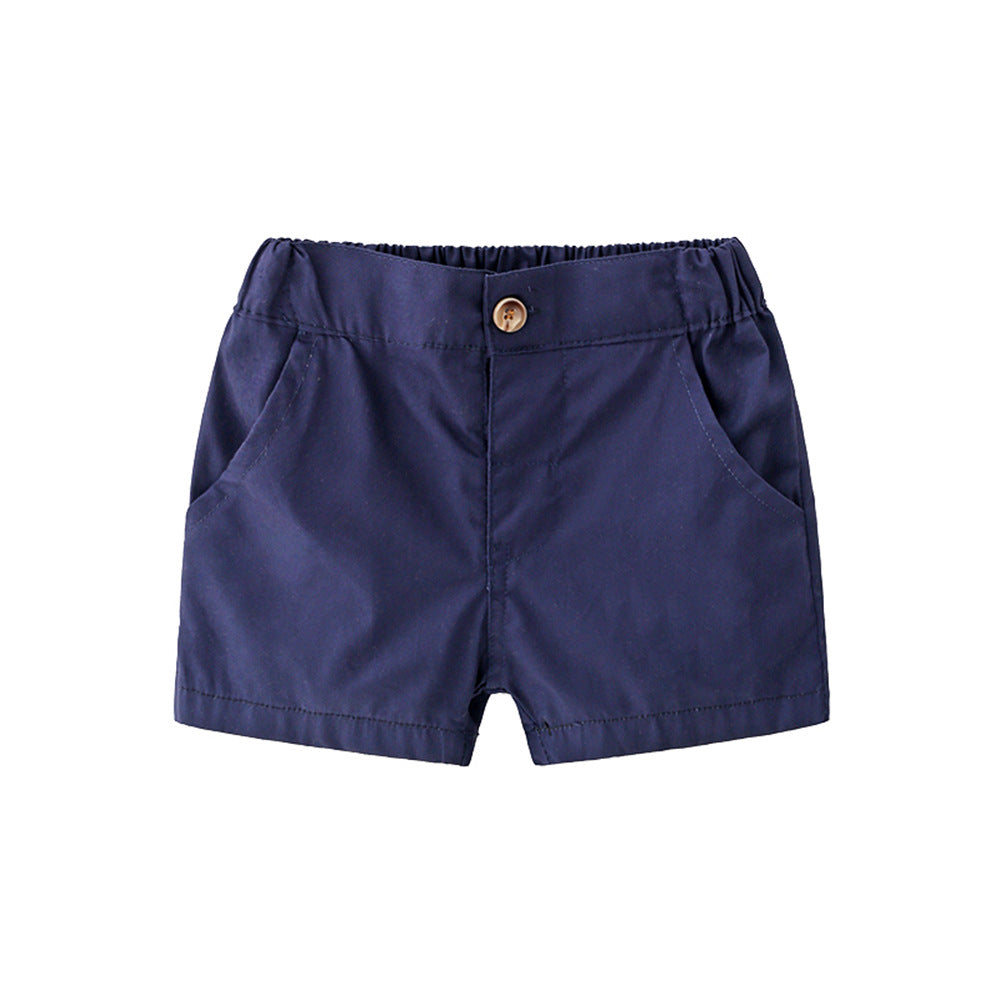 Wholesale boys' summer new arrivals: polo shirt & shorts set - perfect for outings, class uniforms, and school uniforms