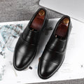 Men's business formal leather shoes - perforated, breathable, hollow-out design, versatile casual shoes - dropshipping available