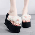 2026 spring new arrival: 11cm extra thick heel flip-flops - women's fashionable outdoor wear, versatile, non-slip beach sandals & slippers for summer