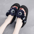 2026 summer wedge heel fashion anti-slip outdoor flip-flops women's beach vacation sandals