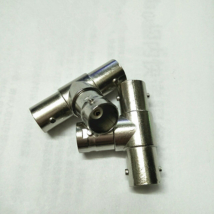 Factory direct sales BNC tee Q9 video cable connector, surveillance camera connector BNC one point two connector