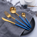 Blue and gold four-piece set