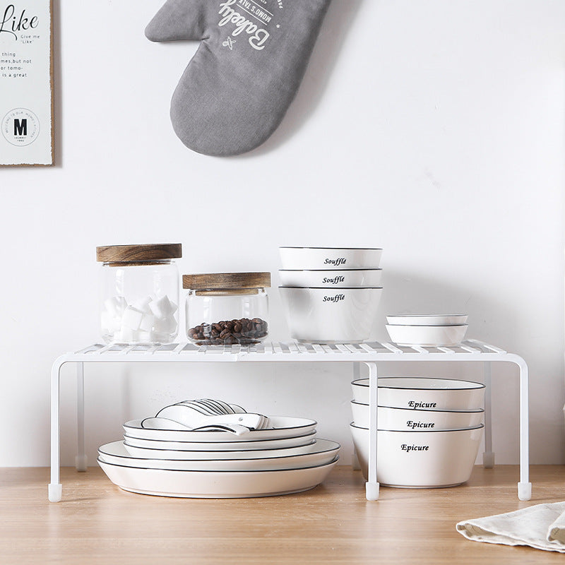 Nordic style retractable kitchen rack stove desktop storage storage rack finishing storage rack manufacturer wholesale