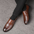 Men's business formal leather shoes - perforated, breathable, hollow-out design, versatile casual shoes - dropshipping available