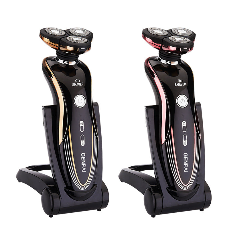 Rq-360 rotary triple-blade shaver - rechargeable, fully washable, floating heads, multi-functional grooming
