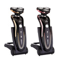 Rq-360 rotary triple-blade shaver - rechargeable, fully washable, multi-functional grooming tool, portable rotary design