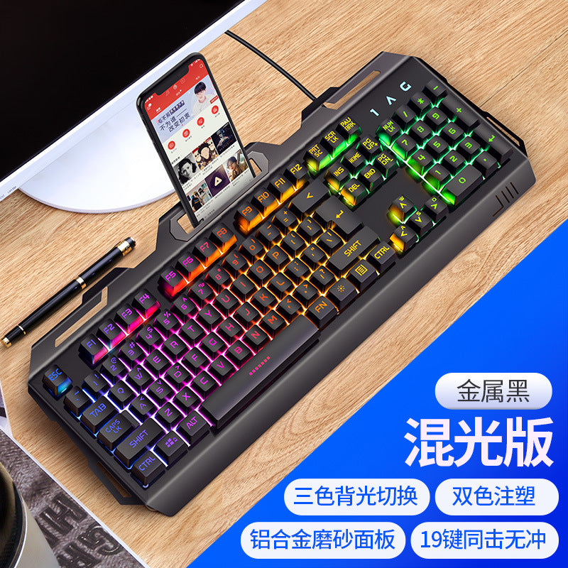 Silver sculpt v2 mechanical feel gaming keyboard - wired, backlit, for desktops, laptops, and e-sports - direct from the manufacturer - cross-border wish