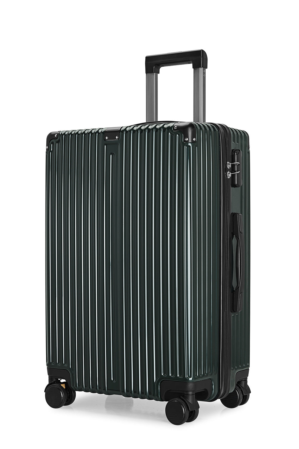 New universal wheel luggage suitcase retro trolley case shock-resistant and anti-drop ABS aluminum frame boarding trolley case 20 inches
