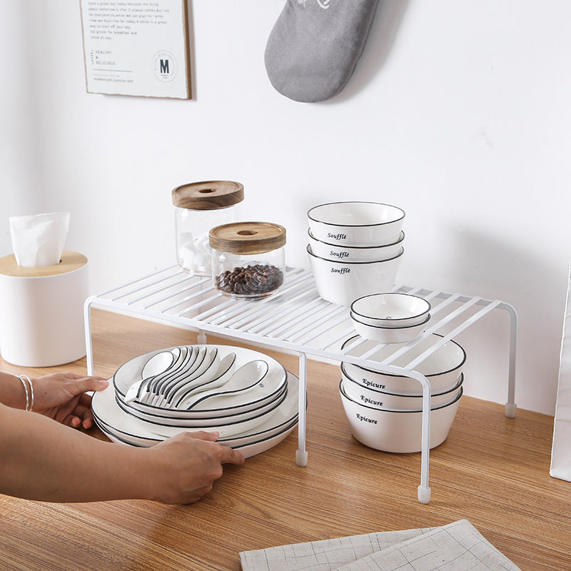 Nordic style retractable kitchen rack stove desktop storage storage rack finishing storage rack manufacturer wholesale