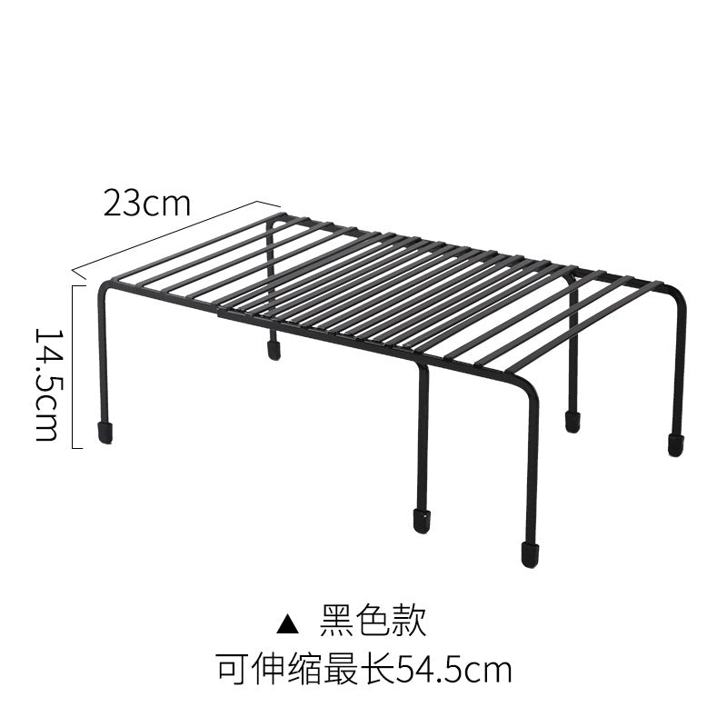 Nordic style retractable kitchen rack stove desktop storage storage rack finishing storage rack manufacturer wholesale