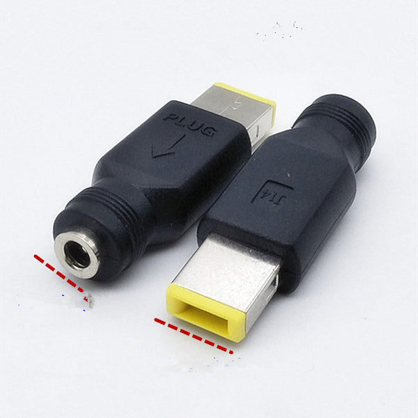 Lenovo square port public to 4017 female seat adapter head, notebook computer adapter 4.0 * 1.7 female to square port