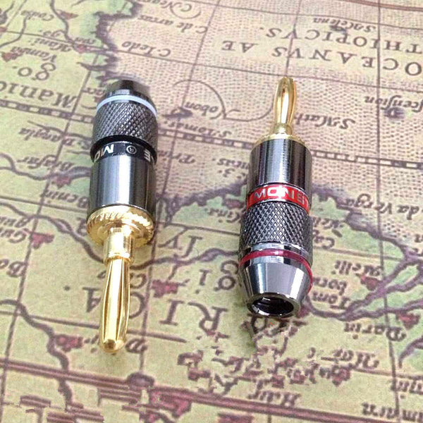 Factory direct sales American Monster audio speaker cable banana head, speaker power amplifier terminal, plug