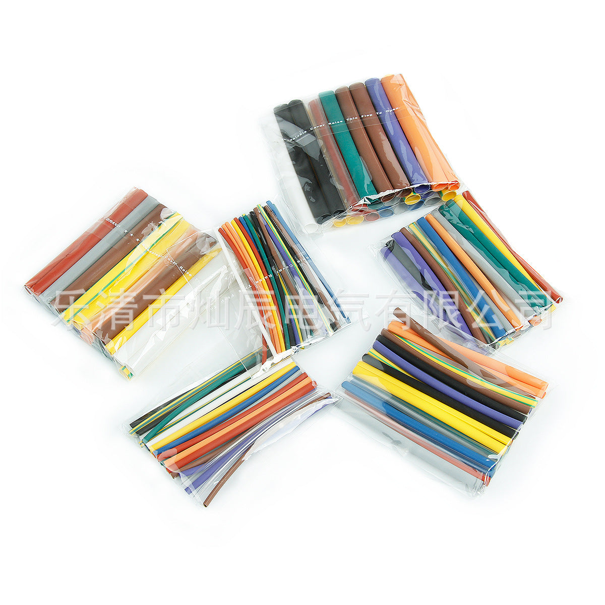 Cross-border e-commerce 144pcs heat shrinkable tube set 2:1 heat shrinkable sleeve halogen-free flame retardant heat shrinkable insulating sleeve