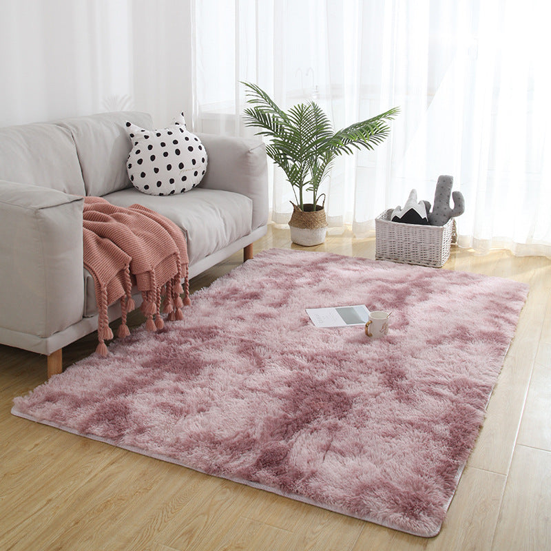 exclusive for home tie-dye carpet bedroom long stuffed carpet modern casual carpet floor mat modern scandinavian