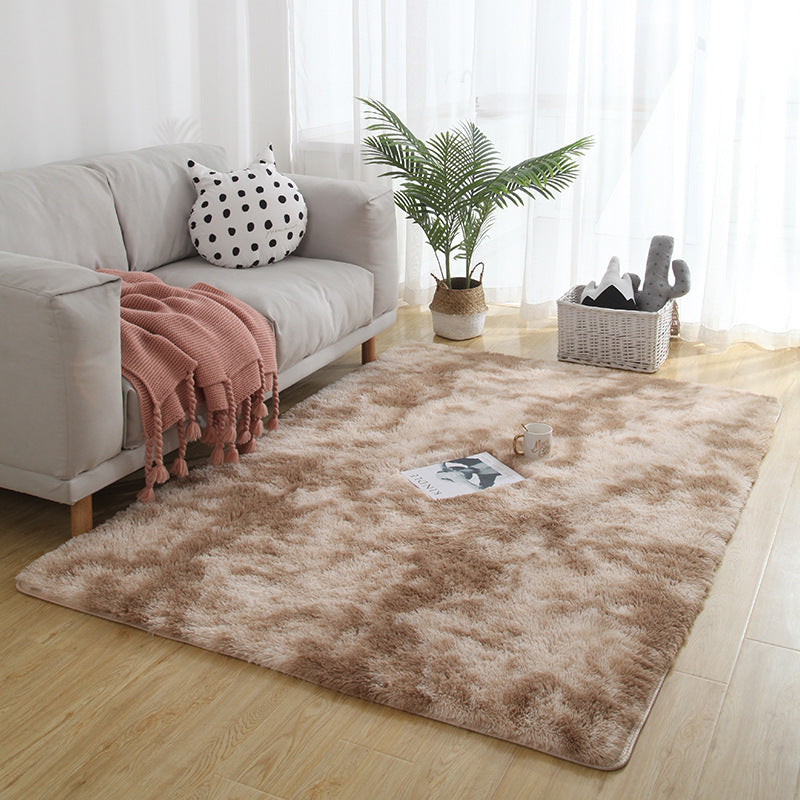 exclusive for home tie-dye carpet bedroom long stuffed carpet modern casual carpet floor mat modern scandinavian