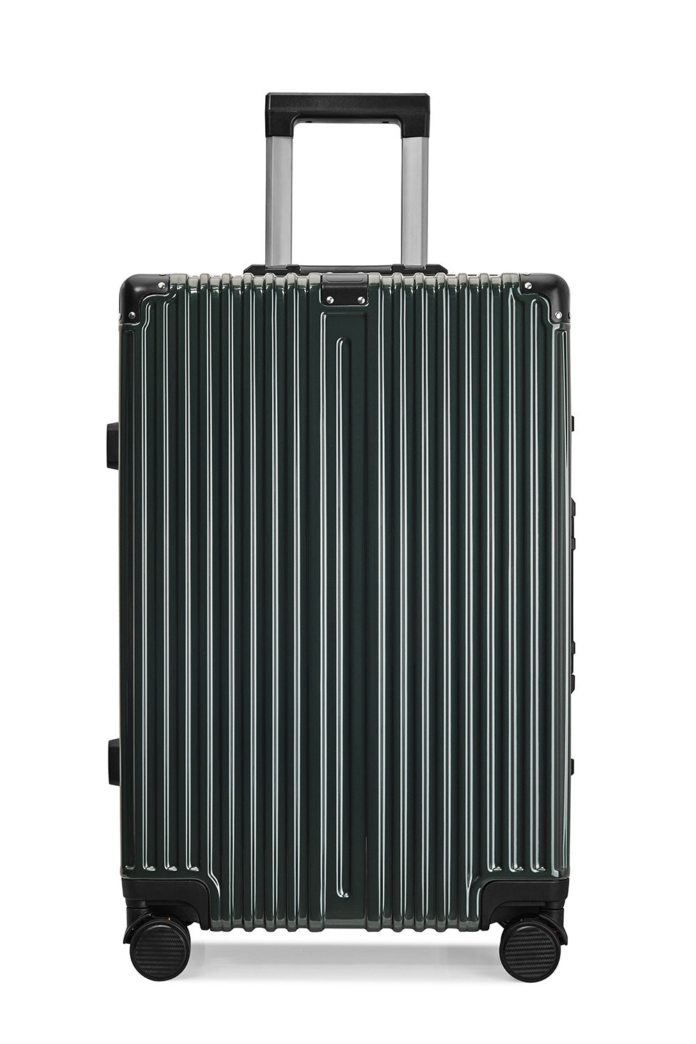 New universal wheel luggage suitcase retro trolley case shock-resistant and anti-drop ABS aluminum frame boarding trolley case 20 inches