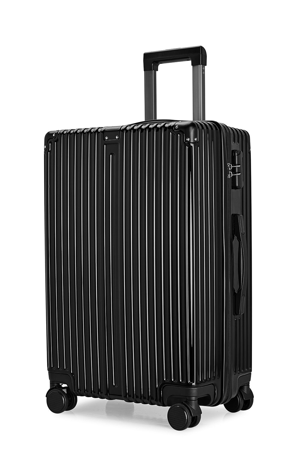 New universal wheel luggage suitcase retro trolley case shock-resistant and anti-drop ABS aluminum frame boarding trolley case 20 inches