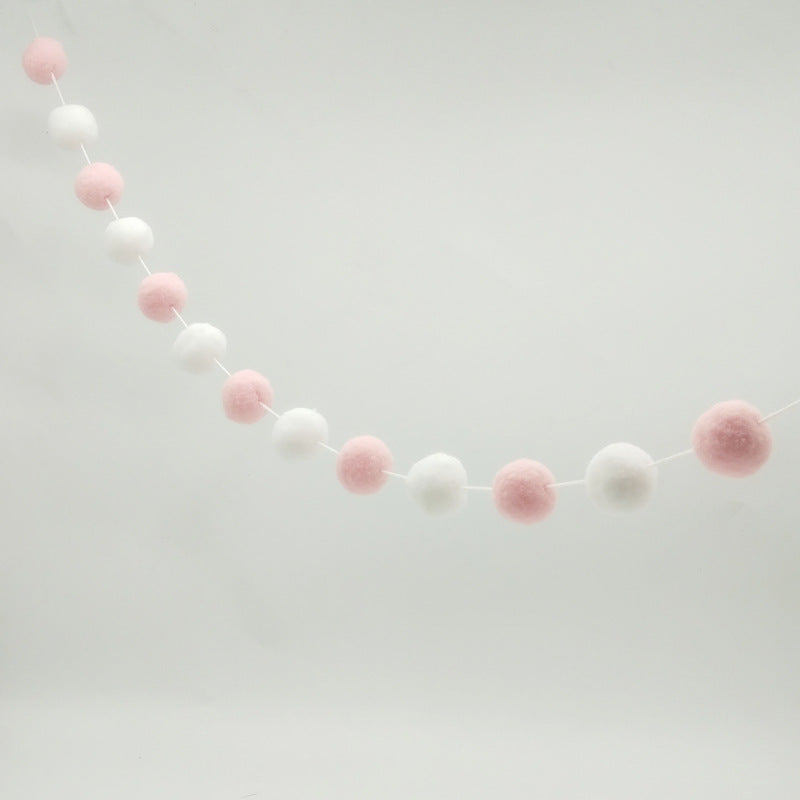 Indian Children's Tent Accessories Colored Ball String Boys and Girls Indoor Toys Play House Pendant Felt Ball Hair Ball String