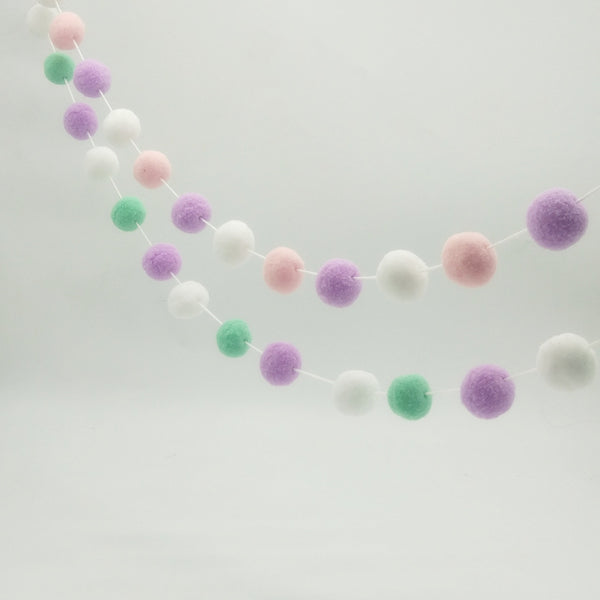 Indian Children's Tent Accessories Colored Ball String Boys and Girls Indoor Toys Play House Pendant Felt Ball Hair Ball String