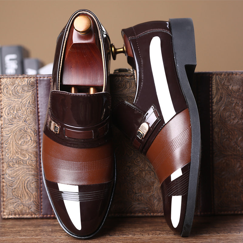 Men's leather shoes - plus size casual shoe link