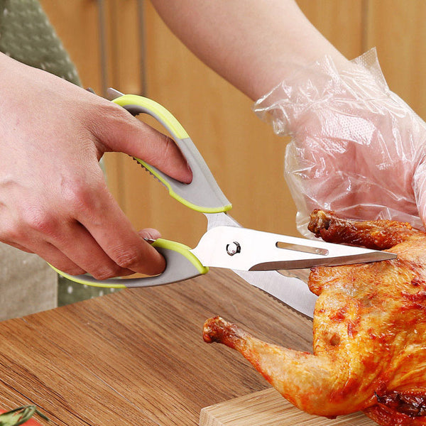 Kitchen scissors stainless steel household multi-functional food scissors refrigerator scissors chicken bone scissors scissors