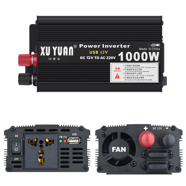 Xuyuan, car inverter processing custom 12V/24V to 110V/220V universal socket US standard socket