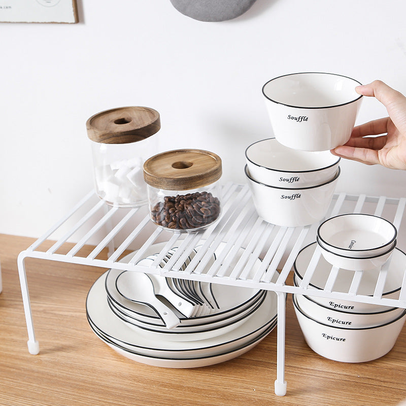 Nordic style retractable kitchen rack stove desktop storage storage rack finishing storage rack manufacturer wholesale