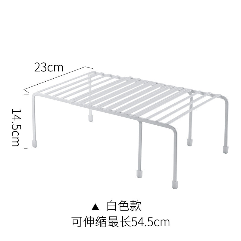 Nordic style retractable kitchen rack stove desktop storage storage rack finishing storage rack manufacturer wholesale