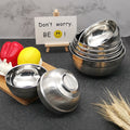 304 stainless steel double-layer platinum bowl - restaurant-grade 316 insulated rice bowl, soup bowl, household bowl, kids' bowl, student instant noodle bowl