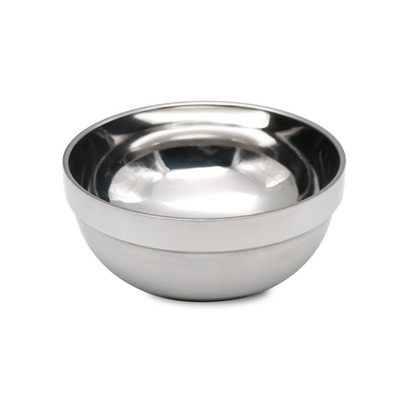 304 stainless steel double-layer platinum bowl - restaurant-grade 316 insulated rice bowl, soup bowl, household bowl, kids' bowl, student instant noodle bowl