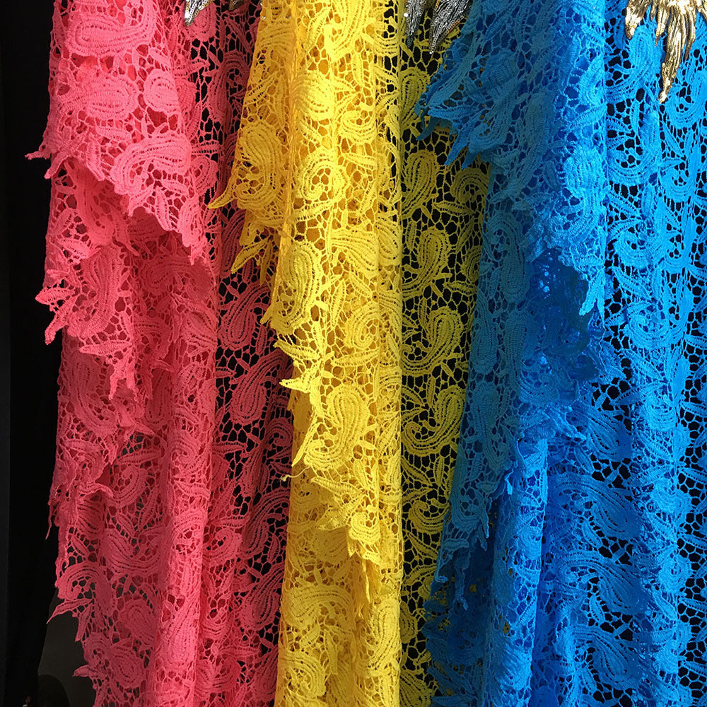 Clearance: hot-selling european, american, and african styles of water-soluble lace, loose-fitting maxi dresses with sequin-embroidered collars. high-end, elegant, and perfect for the sophisticated woman