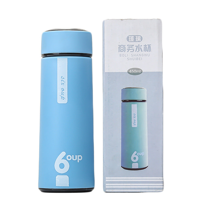 Business large-capacity double-layer insulated plastic glass creative water cup glass gift cup advertising cup with printed logo