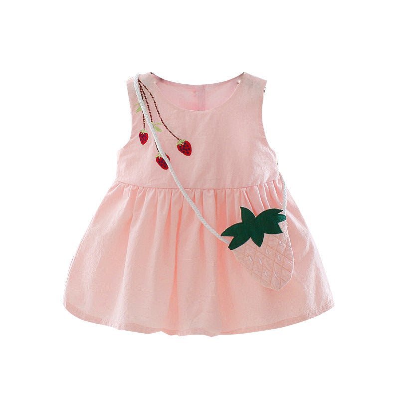 Dropshipping children's dresses: 2019 korean style summer collection - girls' sleeveless printed dresses for toddlers and young children