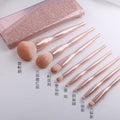Small waist brush makeup brush suit nylon hair eye detail brush powder bottom brush beauty tool makeup brush cangzhou