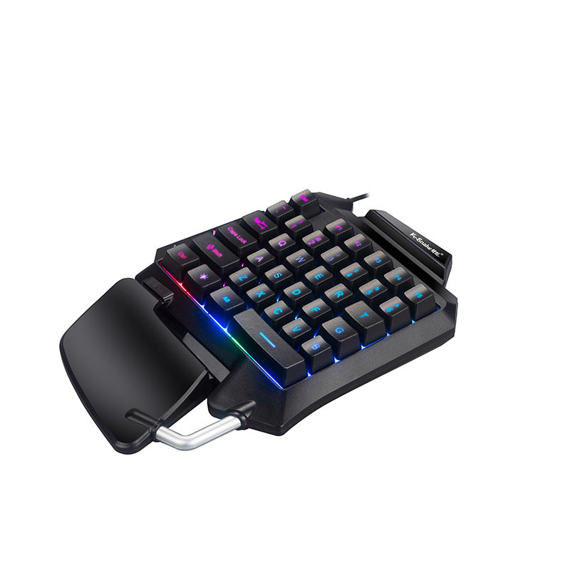 Viper g92 mechanical feel wired one-handed gaming keyboard - perfect for peacekeeper elite mobile gaming (pubg mobile) - cross-border edition