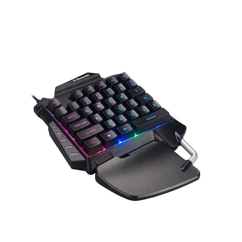 Viper g92 mechanical feel wired one-handed gaming keyboard - perfect for peacekeeper elite mobile gaming (pubg mobile) - cross-border edition
