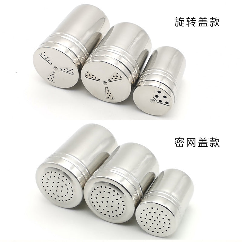 Sanyi bbq seasoning jar pepper cumin seasoning sprinkler jar kitchen stainless steel rotate multifunctional seasoning bottle