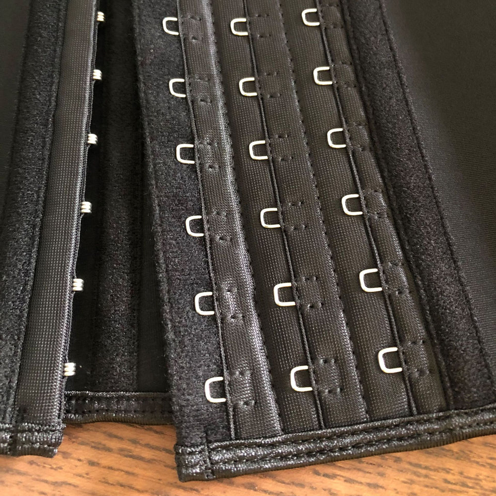 24cm latex corset large breasted three-layer patch tummy control shapewear rubber corset production and processing