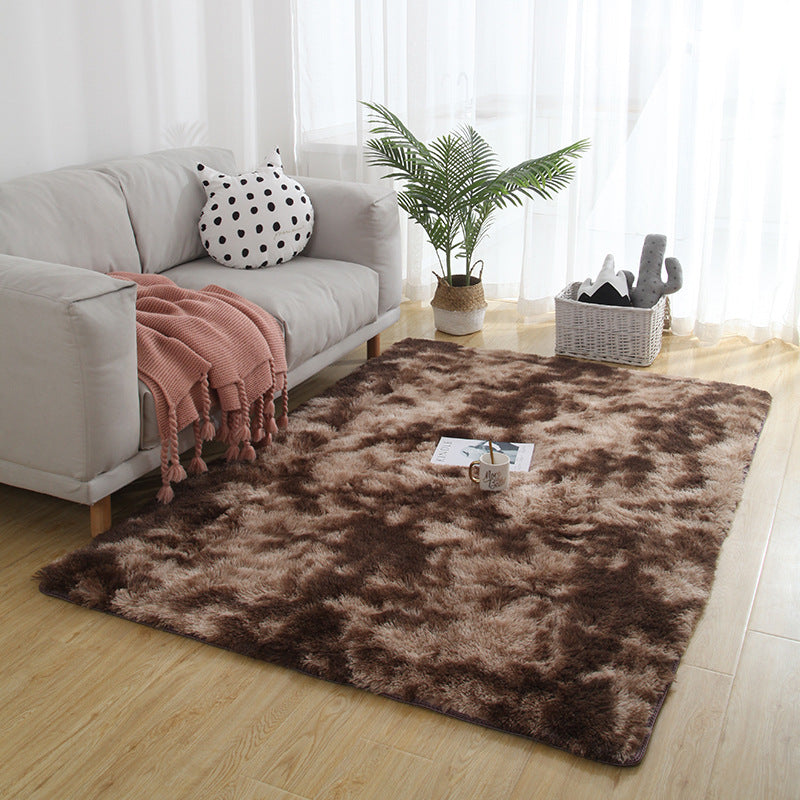 exclusive for home tie-dye carpet bedroom long stuffed carpet modern casual carpet floor mat modern scandinavian