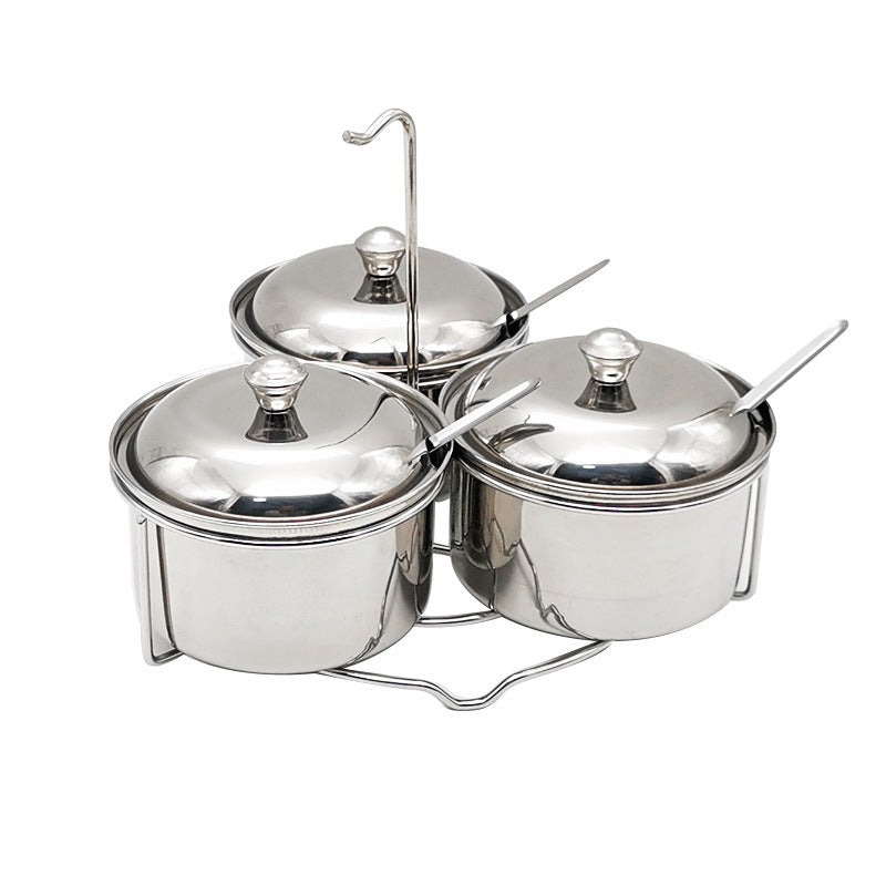 Sanyi seasoning box suit kitchen supplies for home sugar bowl stainless steel seasoning jar multifunctional multi-flavor seasoning combination