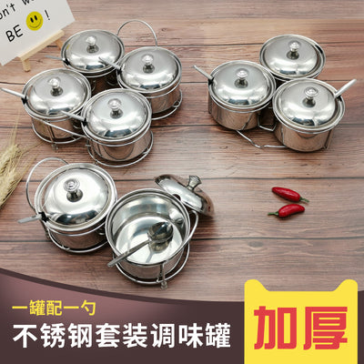 Sanyi seasoning box suit kitchen supplies for home sugar bowl stainless steel seasoning jar multifunctional multi-flavor seasoning combination