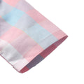 Summer boys' new short-sleeve plaid suspender set with bow tie - two-piece children's formal outfit for birthday celebrations and special occasions