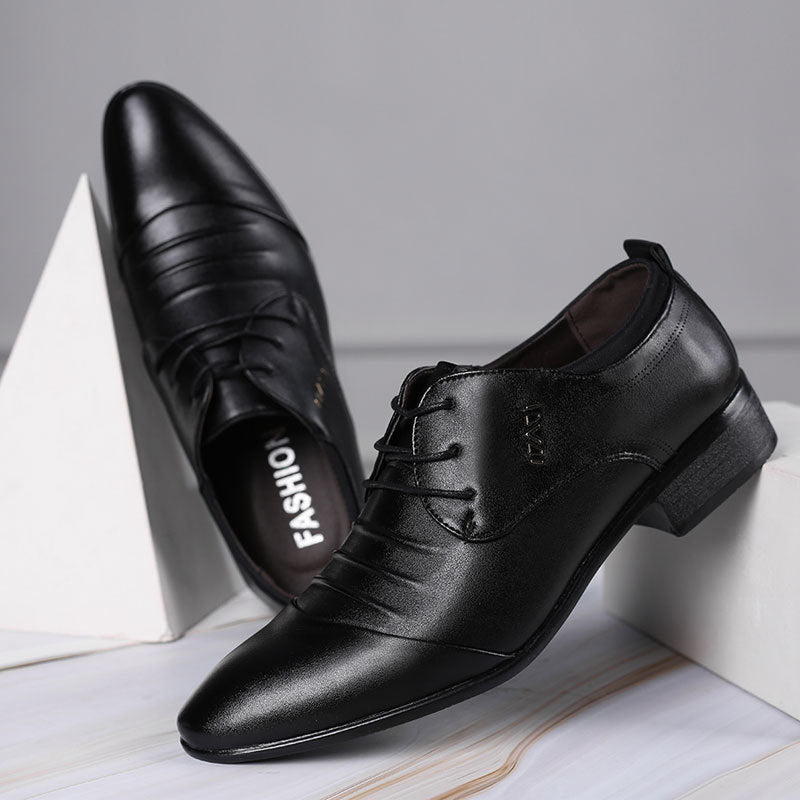 2024 new plus size men's leather shoes summer business casual white sneakers versatile wedding shoes dropshipping available