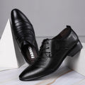 2024 new plus size men's leather shoes summer business casual white sneakers versatile wedding shoes dropshipping available