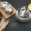 304 stainless steel double-layer platinum bowl - restaurant-grade 316 insulated rice bowl, soup bowl, household bowl, kids' bowl, student instant noodle bowl