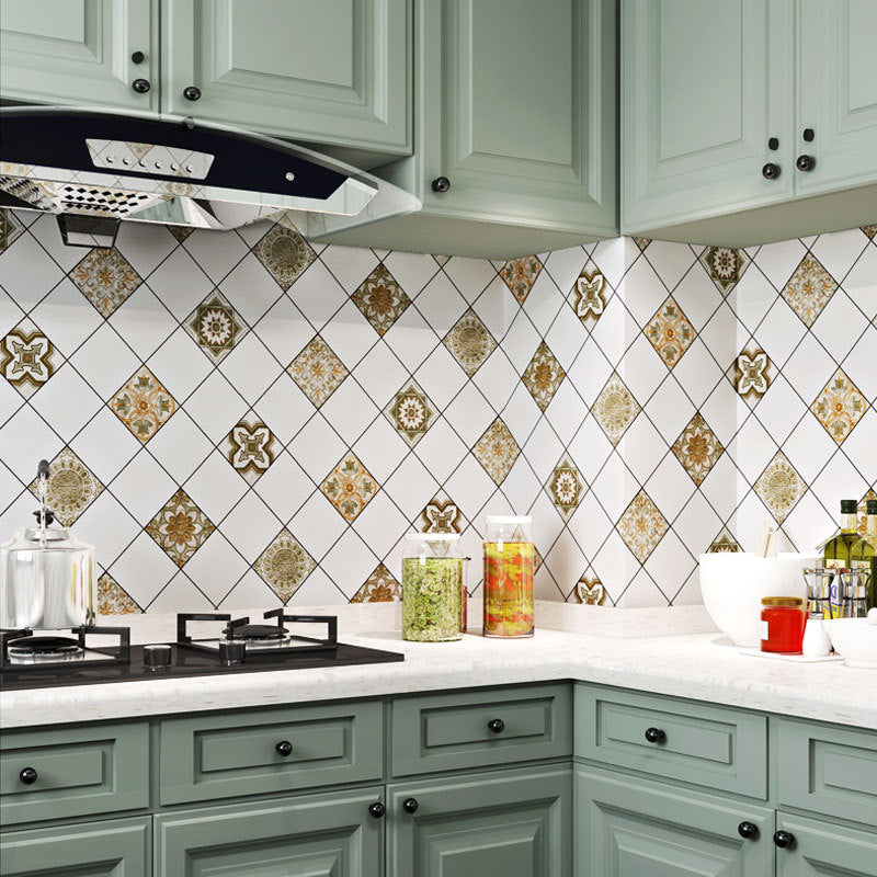 Free shipping kitchen waterproof and oil-proof refurbishment sticker cabinet stove bathroom tile wallpaper self-adhesive wall sticker 75cm high